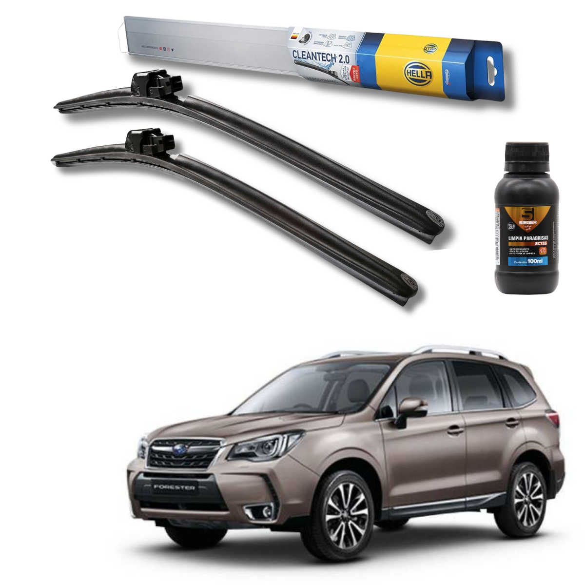 Plumillas Hella Cleantech Para Subaru Forester 2013-2018