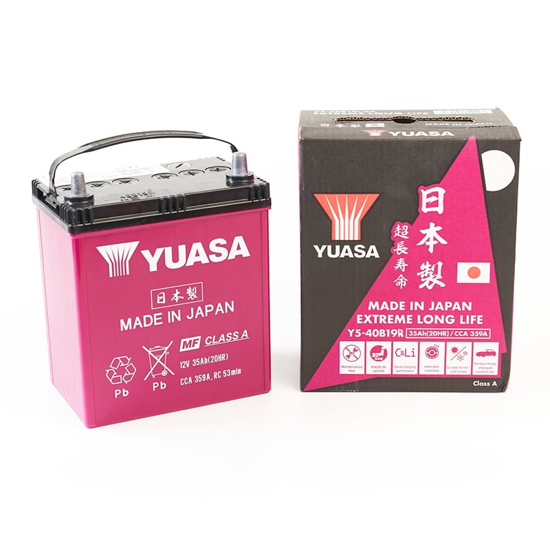 Batería De Auto Yuasa 40b19r - 35 Ah Y 340 Cca