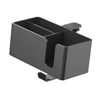Magideal - Portavasos De Escritorio 1, Caja De Almacenamiento Giratoria Para Auriculares, Bolígrafos, Lápices Y Teléfonos, Organizador De Escritorio Para Me Negro