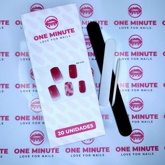Uñas gel semicuradas Diseño 124