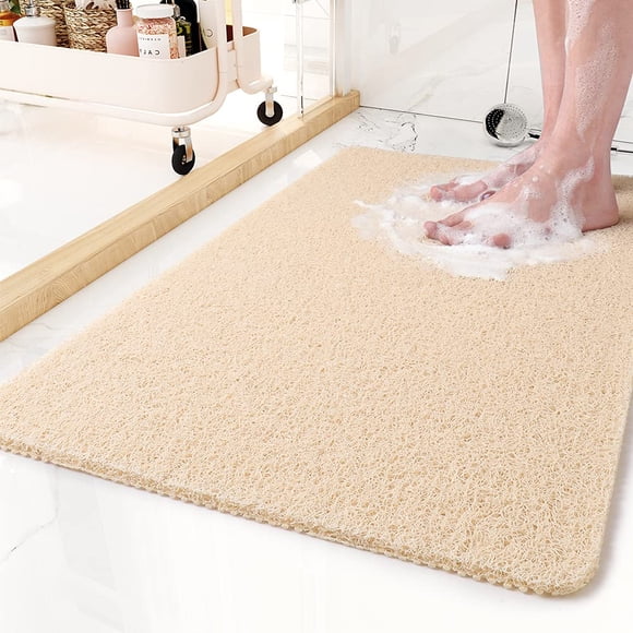 Alfombra de bañera MontVoo, antideslizante, de PVC, 43 x 76 cm