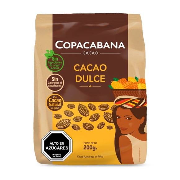 Cacao Dulce en polvo Bolsa, 200 g