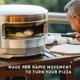 thumbnail image 2 of Estufa individual Pizza Turner de acero inoxidable para horno de pizza Pi, 2 of 6