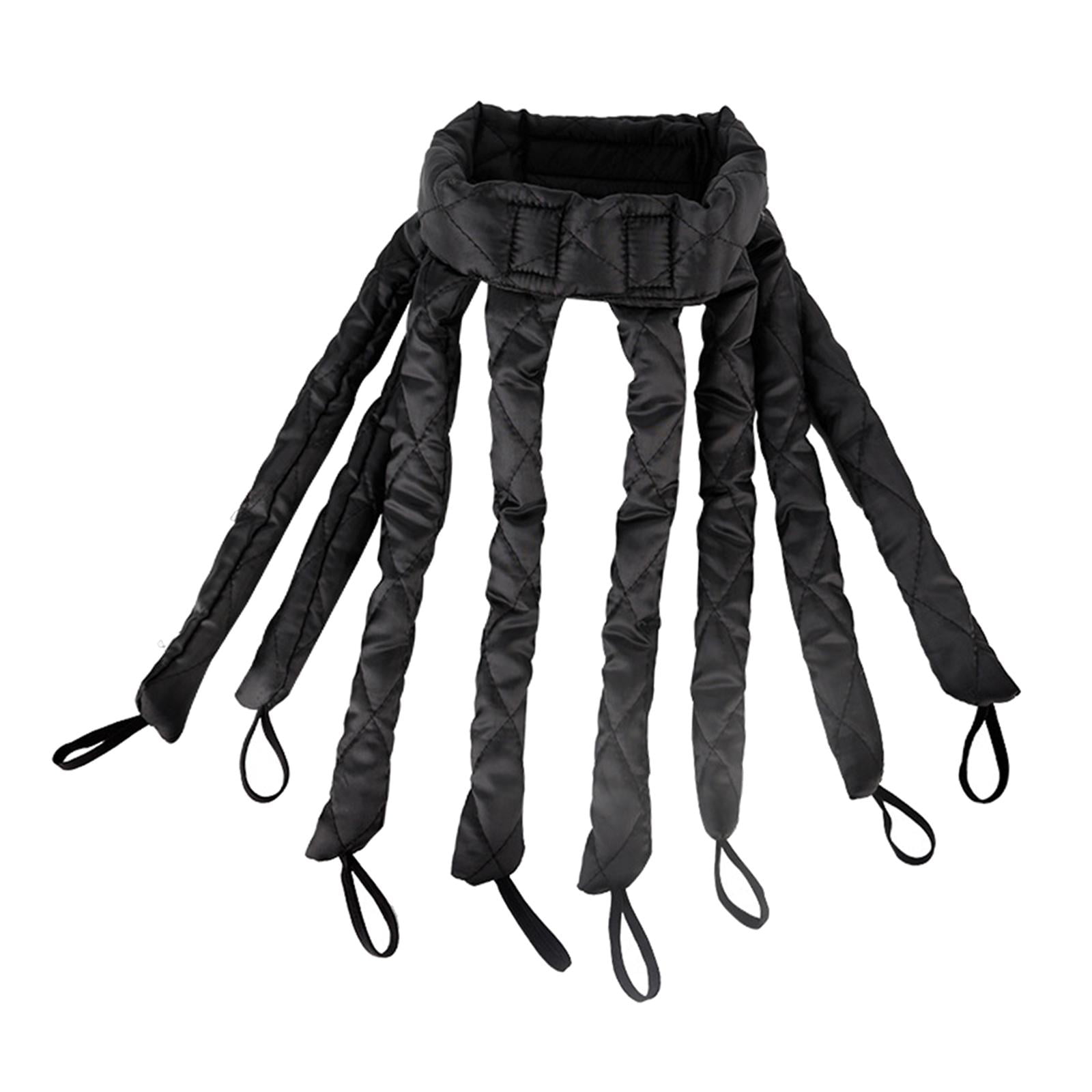 Magideal - Rizadores De Cabellero Sin Calor Pulpo Dañan El Cabello, Varilla Rizadora Sin Calefacción, Diadema, Varita Rizadora, Rizos Naturales , Negro Para Cabello Largo