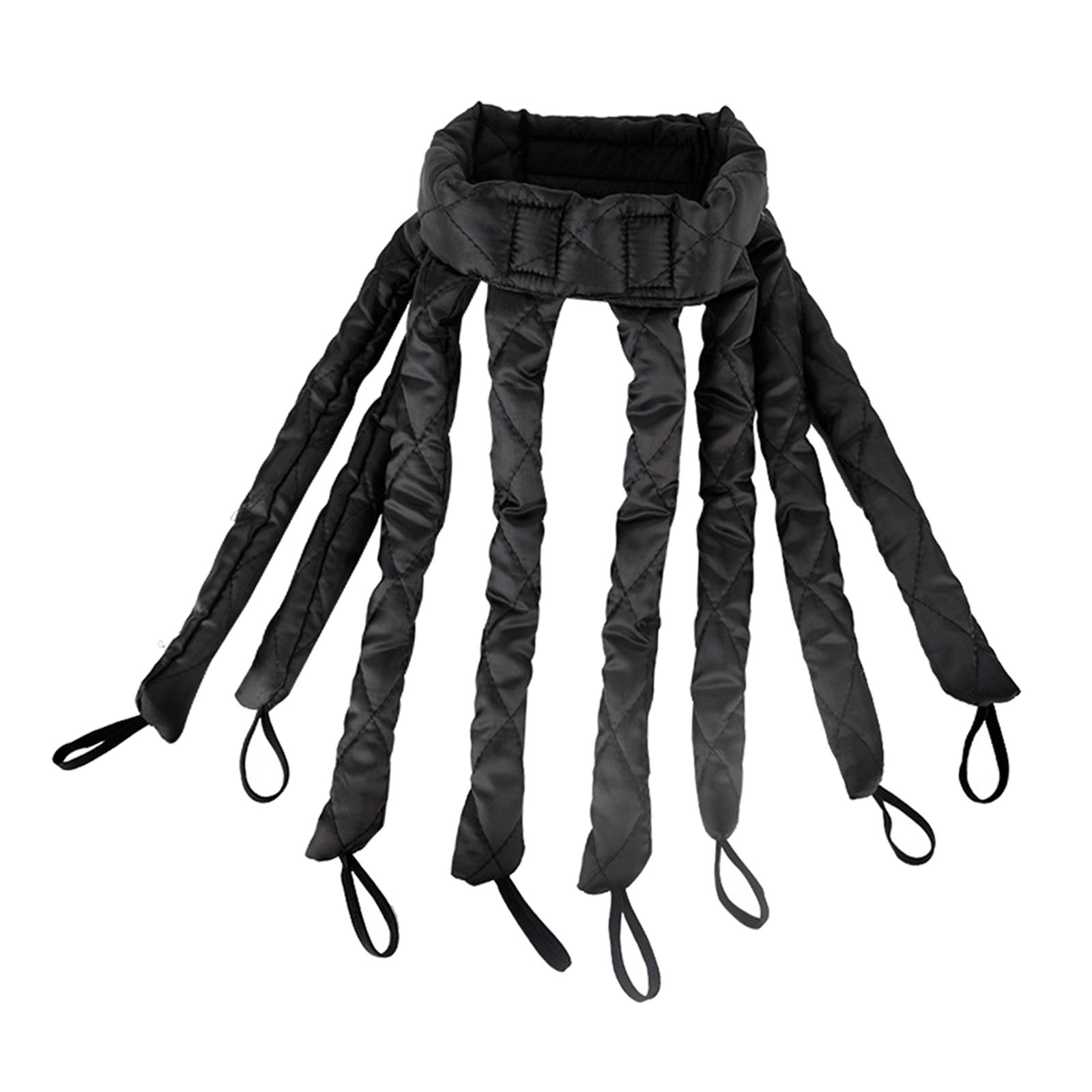 Magideal - Rizadores De Cabellero Sin Calor Pulpo Dañan El Cabello, Varilla Rizadora Sin Calefacción, Diadema, Varita Rizadora, Rizos Naturales , Negro Para Cabello Largo