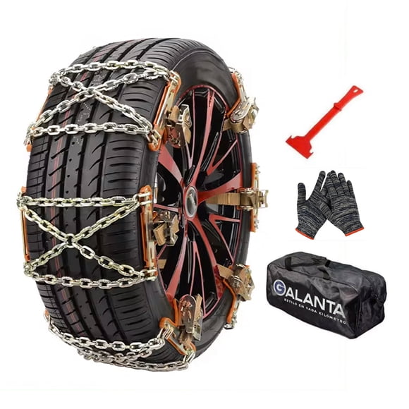 Cadenas Para Nieve Auto Galanta Set x6 165-215mm Acero Tipo X Universal