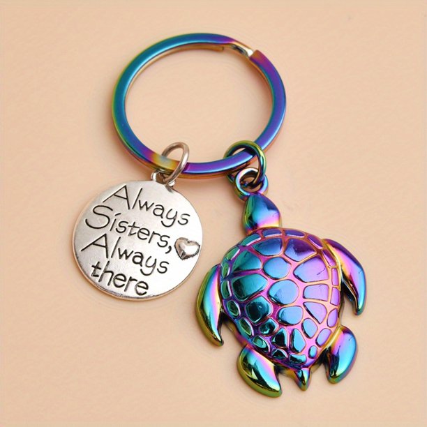 Five Color Turtle Awesome Keychain For Men, Creative Gift For Men