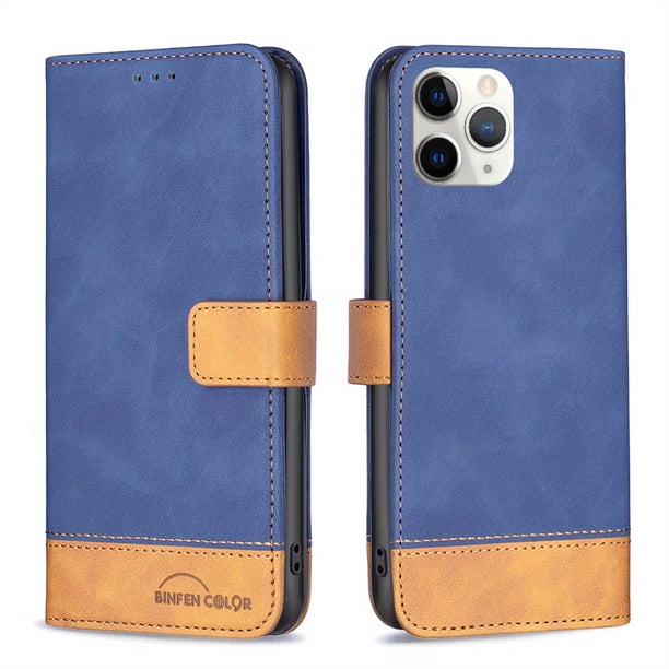 Premium Leather Phone Case With Magnetic Buckle & Card Slot Stand For iPhone 14 Pro Max, 14 Plus, 13 Pro Max, 11 Pro Max, 12 Pro Max, 7, 8, SE 2020, 2022