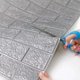 thumbnail image 2 of X15 Laminas Autoadhesivas Decomural 3d Ladrillo Pared 70x77cm Gris, 2 of 9