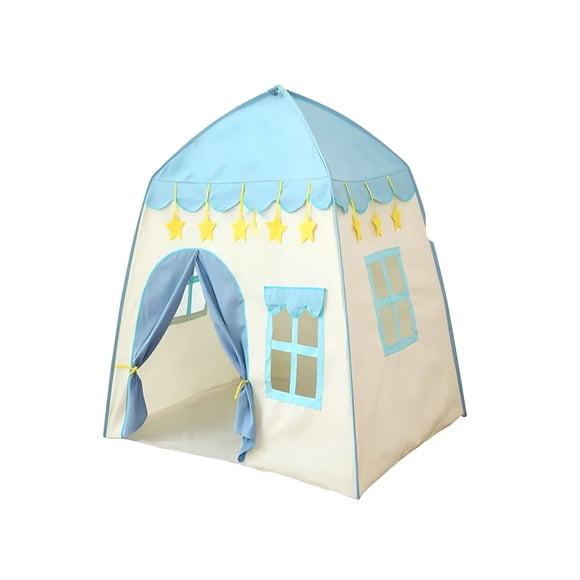 Carpa De Niño Con Forma De Casa Celeste