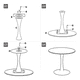 thumbnail image 3 of Comedor Mesa Eames Redonda 60cm Sala Dormitorio, 3 of 3