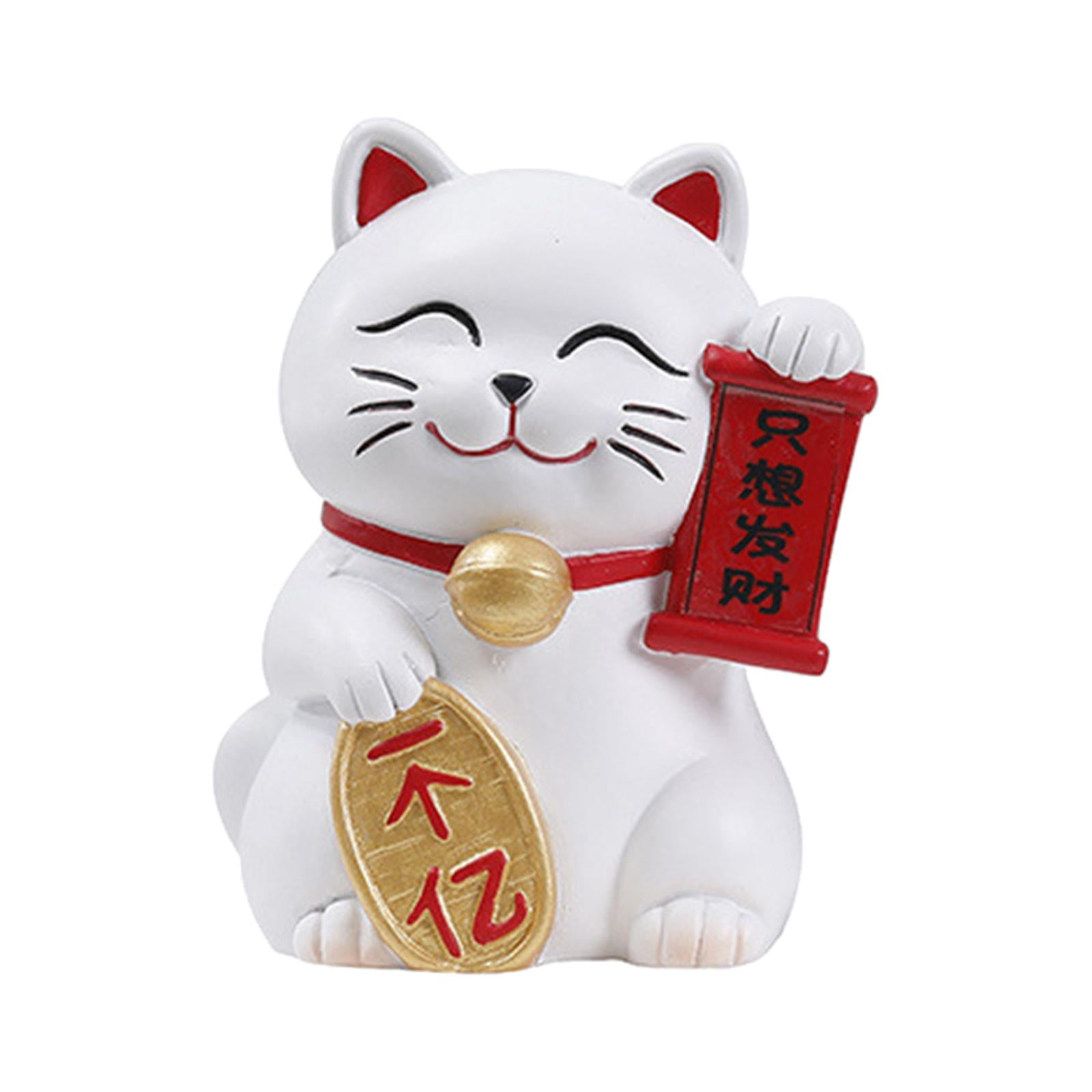 Cabeza de gato para salpicadero, adorno de gato asintiendo con la cabeza para coche, accesorios de decoración de automóvil, decoración de cabeza agitadora de coche, juguete de cabeza agitada de