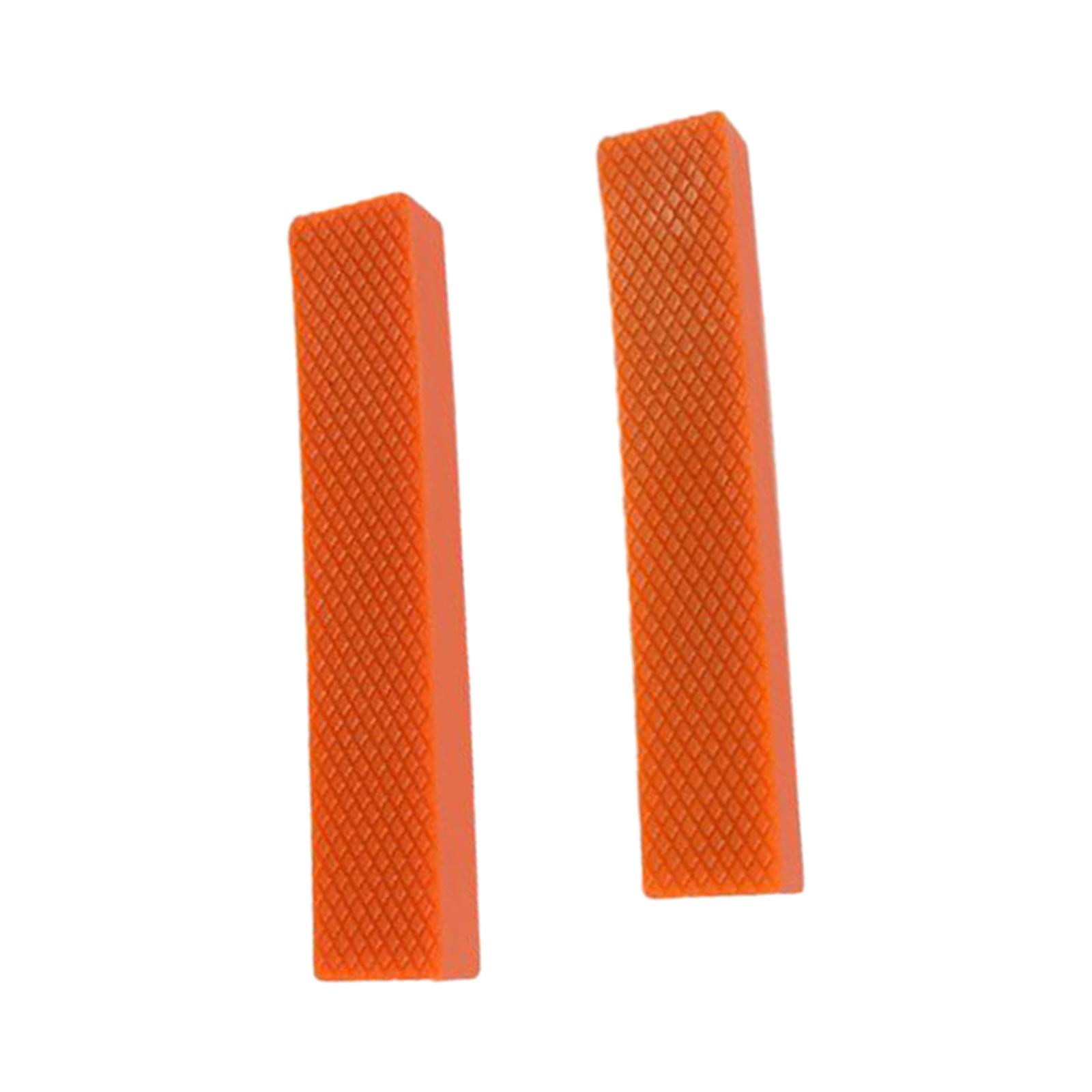 Ioensy - Almohadillas De Mandíbula De Tornillo De Banco, Protectores De Cubiertas De Mandíbula De Tornillo De Banco Para Carpintería, Metal, Tejido Liso De 4 Pulgadas, 2 Uds.