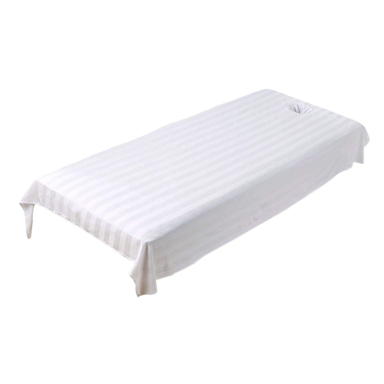 Magideal - Sábana Para Mesa De Masaje, Almohadilla Facial, Accesorios De Herramientas Transpirables De Alta Calidad, Sábana Plana, Sábana De Cama Para Salón De B Blanco
