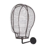 Magideal - Cabeza De Maniquí Montada En La Pared Para Colgar, Soporte De Exhibición De Sombreros Versátil, Estante Para Sombreros Para Postizos, Tocados, Mesa De