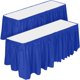 thumbnail image 1 of Falda de mesa DecorRack 73 cm x 4,26 m azul real - paquete de 2, 1 of 5