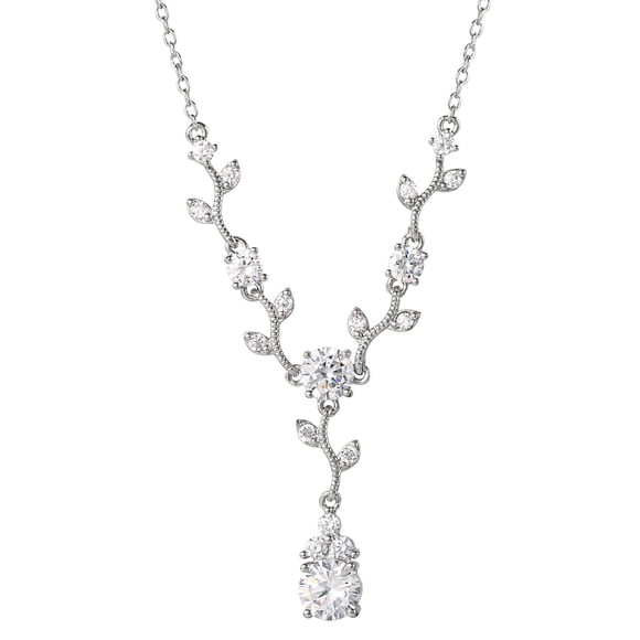 Collar Believe by Brilliance Plateado Plata con Circonia