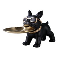 Magideal - Estatua De , Estatuilla De Animal, Llavero De Entrada Multifunción De Resina, Plato De Dulces Para Oficina, Estantería, Entrada, Decoración Del Negro