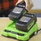 thumbnail image 2 of Cargador de Batería Dual Greenworks 24V - 4.0 AH -2933207 verde, 2 of 4