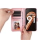 thumbnail image 3 of Funda tipo cartera FOXDOCK para Realme 9i , diseño girasol en relieve, cuero PU, cierre magnético, soporte y tarjetero, 3 of 5