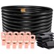 thumbnail image 1 of Cable CCA de aluminio revestido de cobre de calibre 1/0 de 20 pies con conectores, 1 of 7