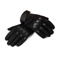 Puntostore - Guantes Para Moto De Cuero Color Negro - Ps