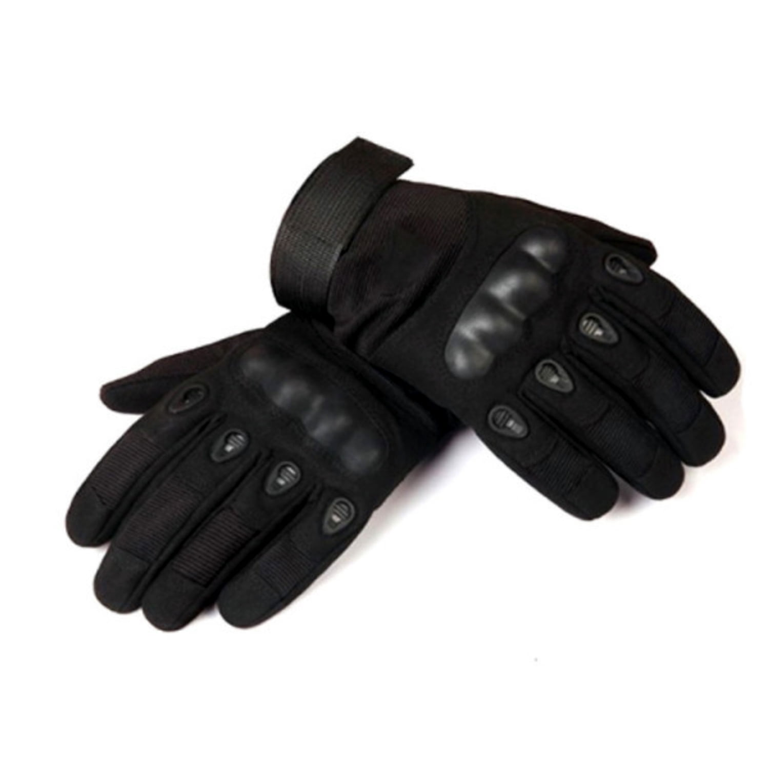 Puntostore - Guantes Para Moto De Cuero Color Negro - Ps