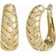 thumbnail image 1 of Aretes de Aro Dorados para Mujer con Acabado Cepillado Aretes de Aro de Plata Esterlina S925 Aretes de Aro de Diamante de Oro Simulado con CZ para Mujer Aretes Elegantes de Novia Aretes de Boda, 1 of 5