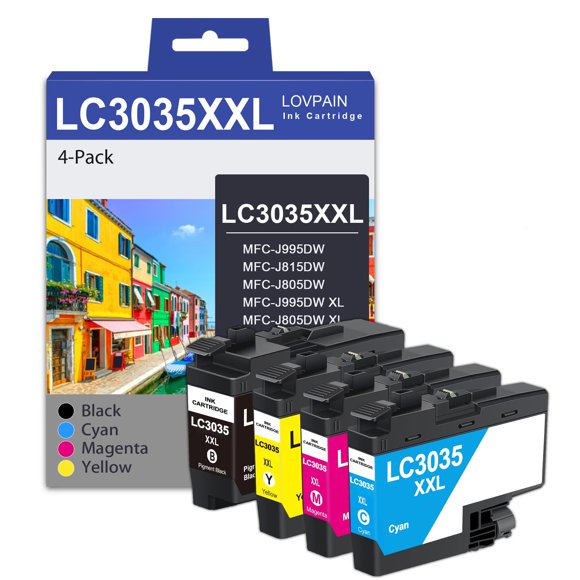 Cartucho de tinta LOVPAIN LC3035XXL 4 unidades (Negro/Cian/Magenta/Amarillo)