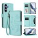 thumbnail image 1 of Funda Cartera Mariposa para [Samsung Galaxy S24] con Soporte y Cremallera Verde menta, 1 of 6