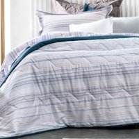 Decomondo - Cubrecama Altenburg Percal 180 Hilos 2 Plazas Velvet Stripes