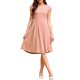thumbnail image 1 of INSPIRE CHIC Vestido de Mujer con Mangas Cortas Acampanadas Cuello Cuadrado para Negocios Trabajo Línea A Vestidos Plisados 2XL Rosa, 1 of 5