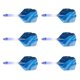 thumbnail image 1 of Ejes del dardo del hilo de 6pcs 2ba con el reemplazo azul de los vuelos de los dardos de las colas, 1 of 5
