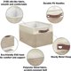 thumbnail image 4 of Simple Houseware Cubo de Almacenamiento de Tela Grande 3 Unidades Beige, 4 of 9