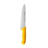 Cuchillo Medio Golpe Amarillo 25Cm Acero Inoxidable Arcos