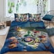 thumbnail image 2 of Buzz Lightyear Conjunto de sábanas temático, trío de piezas, cómodo y amigable con la piel, diseño único, regalo de decoración para el hogar para familiares, amigos y fans,173cm *218cm, 2 of 6
