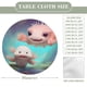 thumbnail image 2 of Ajolote theme Fitted Round Tablecloths Elastic Edged Table Covers Waterproof Table Cloth For Kitchen Holiday Party Tables Decor 120cm, 2 of 6