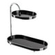 thumbnail image 2 of Organizador De Baño De 2 Niveles, Soporte Para Cosméticos Para Exhibir Artículos De Tocador, Color Negro Y Plateado, 2 of 3