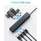 thumbnail image 2 of Hub USB PHIXERO de 7 puertos USB 3.2 con cable de 50 cm para PC, 2 of 7
