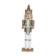 thumbnail image 1 of Cascanueces Estatuilla Estatua Soldado Cascanueces Para árbol De Navidad Repisa Hogar Tambor Plateado, 1 of 3