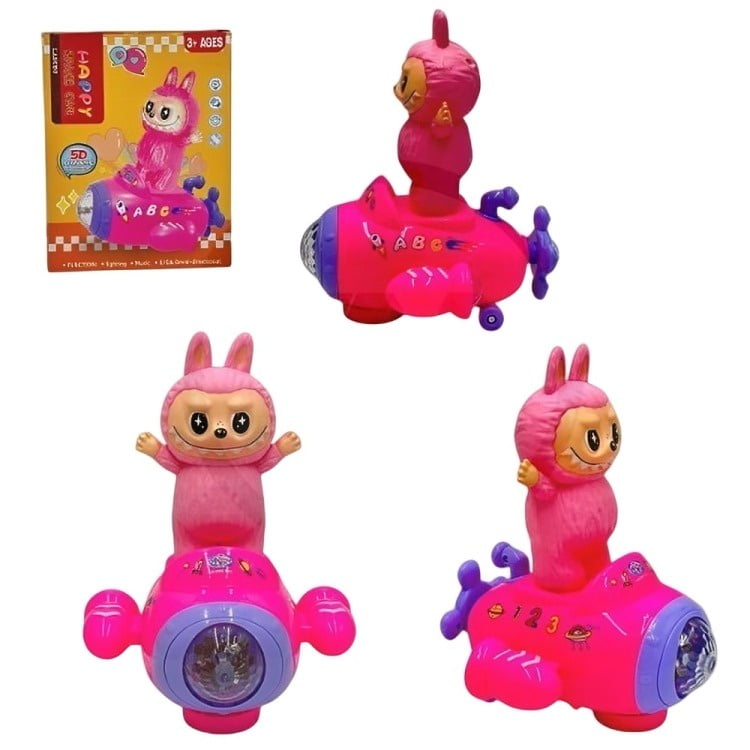 Genérico - Pak De 3 Avion Labubu Luz Y Sonido 2025