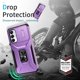 thumbnail image 2 of Funda Armada para Samsung Galaxy A05S con Tapa Deslizante y Soporte Magnético Giratorio Morado, 2 of 5