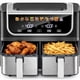 thumbnail image 1 of Freidora de Aire Simple Deluxe Doble Canasta 9.5 Qt 1700W Negra, 1 of 9