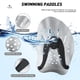 thumbnail image 2 of Raquetas de natación HacoFlash Hand para natación erótica, 1 par, plateadas, 2 of 3