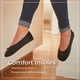 thumbnail image 5 of Zapatillas isotoner Satin Ballerina con suela de cinta, gamuza, color negro, 5 of 8