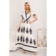 thumbnail image 1 of Maxi Vestido Largo Mujer Cruzado Estampado Casual Eventos 3383, 1 of 3