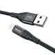 thumbnail image 1 of Cable Hoco DU02 Plus USB a Lightning 2m Negro, 1 of 1