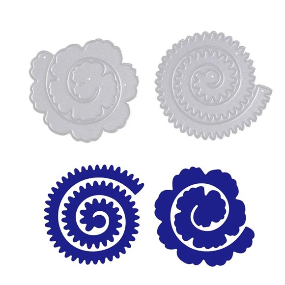 Set de troqueles metálicos para corte de flores de rosa para scrapbooking DIY