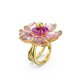 thumbnail image 2 of Anillo Swarovski Idyllia talla 7, cristal rosa, tono dorado, 2 of 4