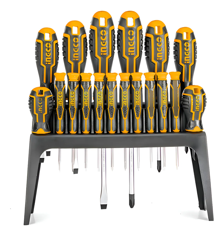 Genérico - Juego De Destornilladores De 18 Piezas Ingco Hksd1828